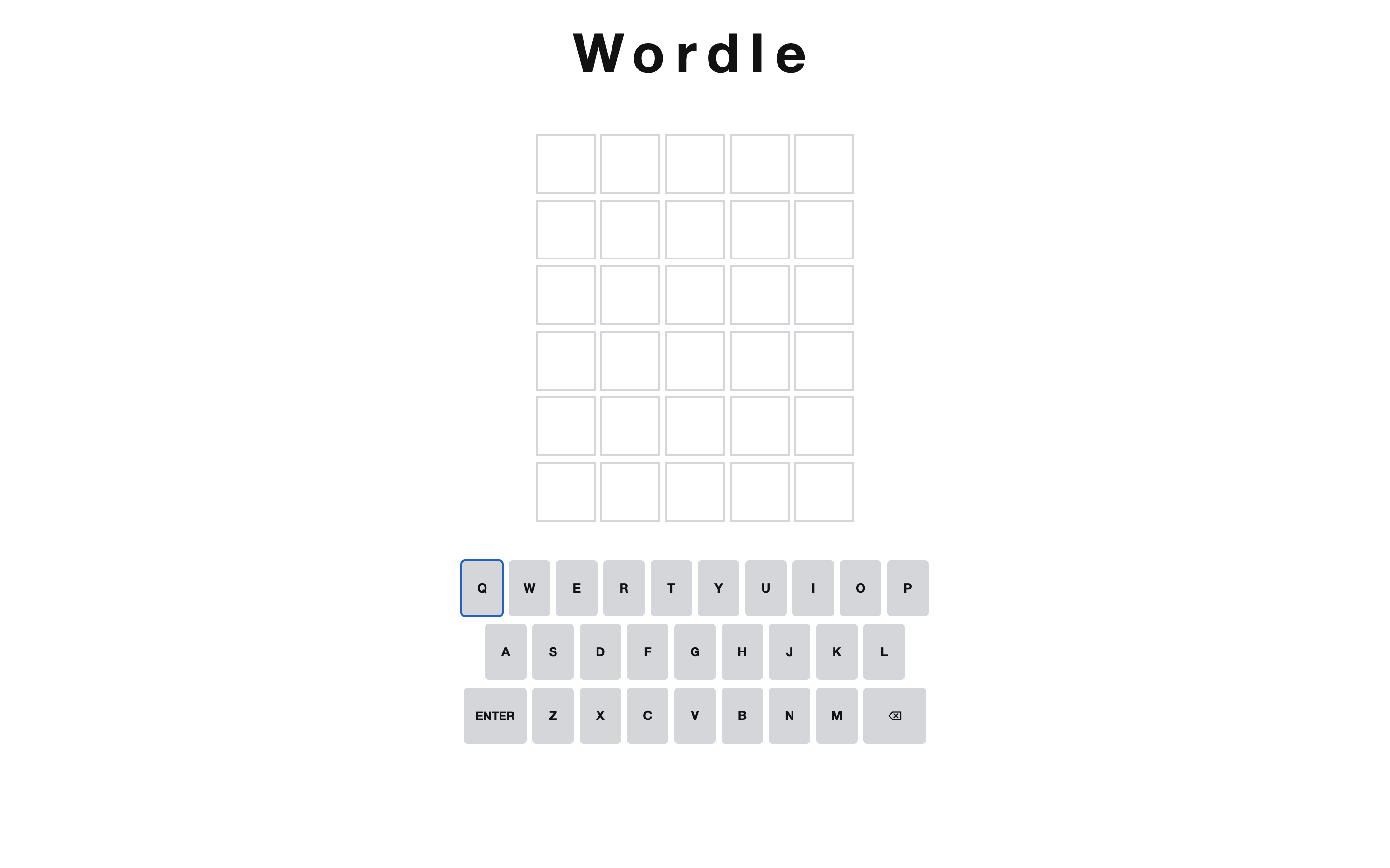 Interactive Wordle Game cover image